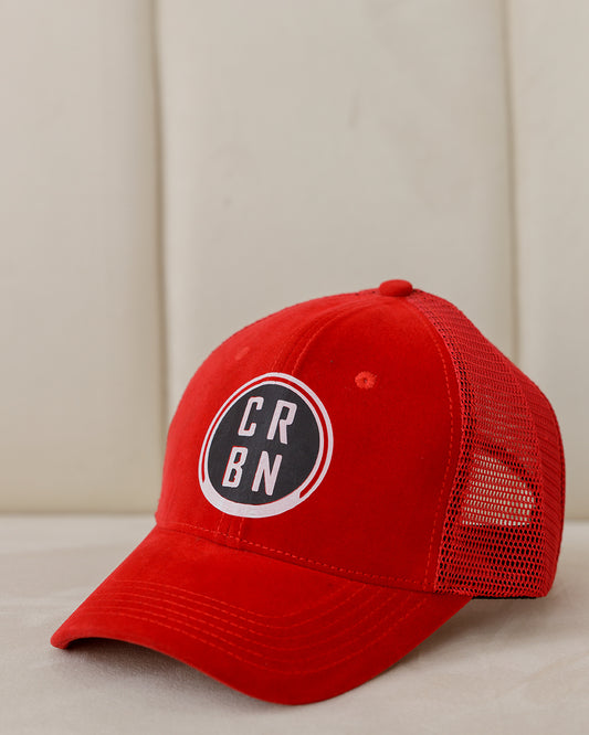 Curban Red Slogan Baseball Cap